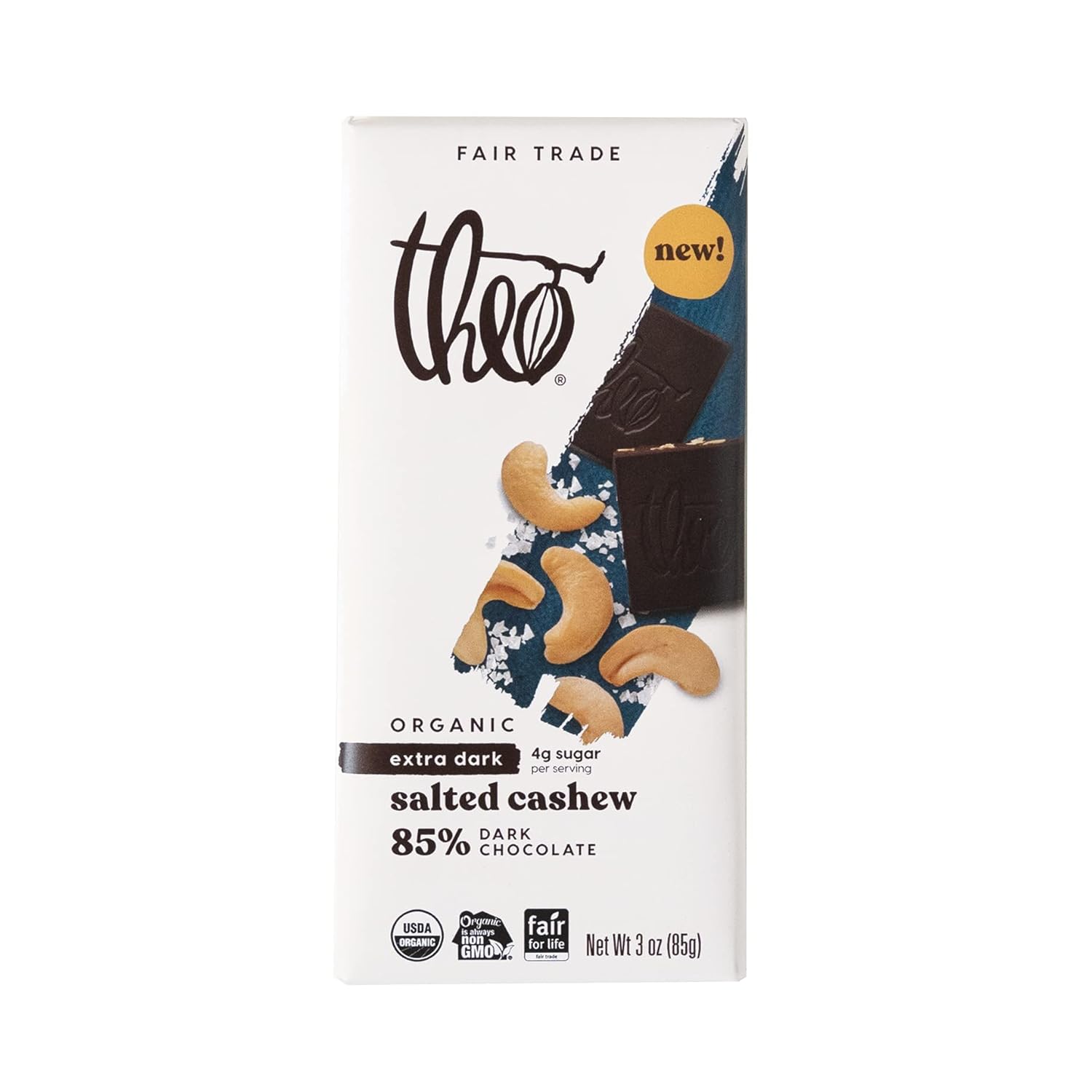 Theo Chocolate Salted Cashew Bar